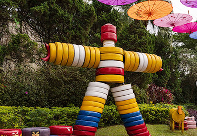 輪胎工藝品輪胎怪人