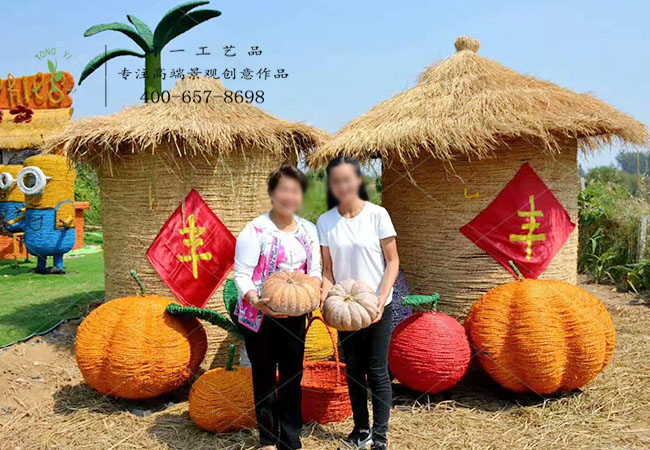 湖北襄陽(yáng)農(nóng)民豐收節(jié)五谷豐登組合造型