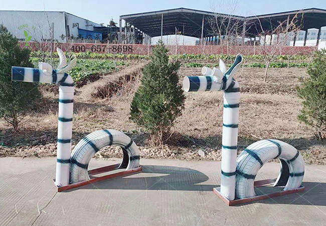 輪胎工藝品斑馬造型