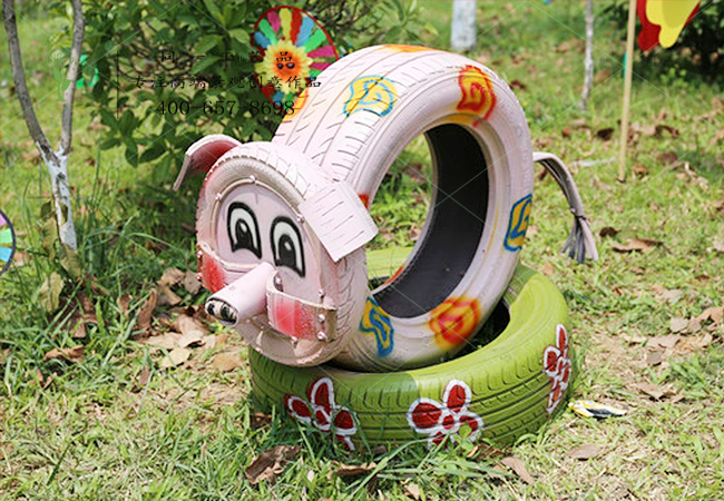 輪胎工藝品動(dòng)物豬造型